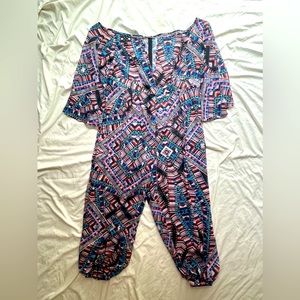 Sea by Monif C. Blue Print Off-Shoulder Cover-Up